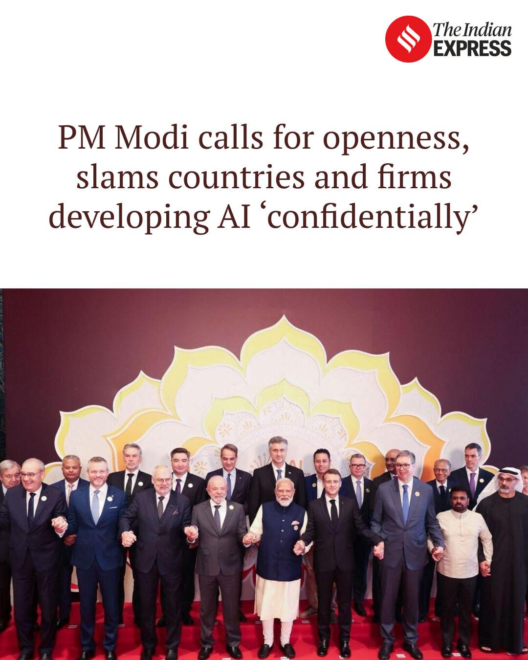 Indian - PM Modi calls for openness, slams countries and firms ...