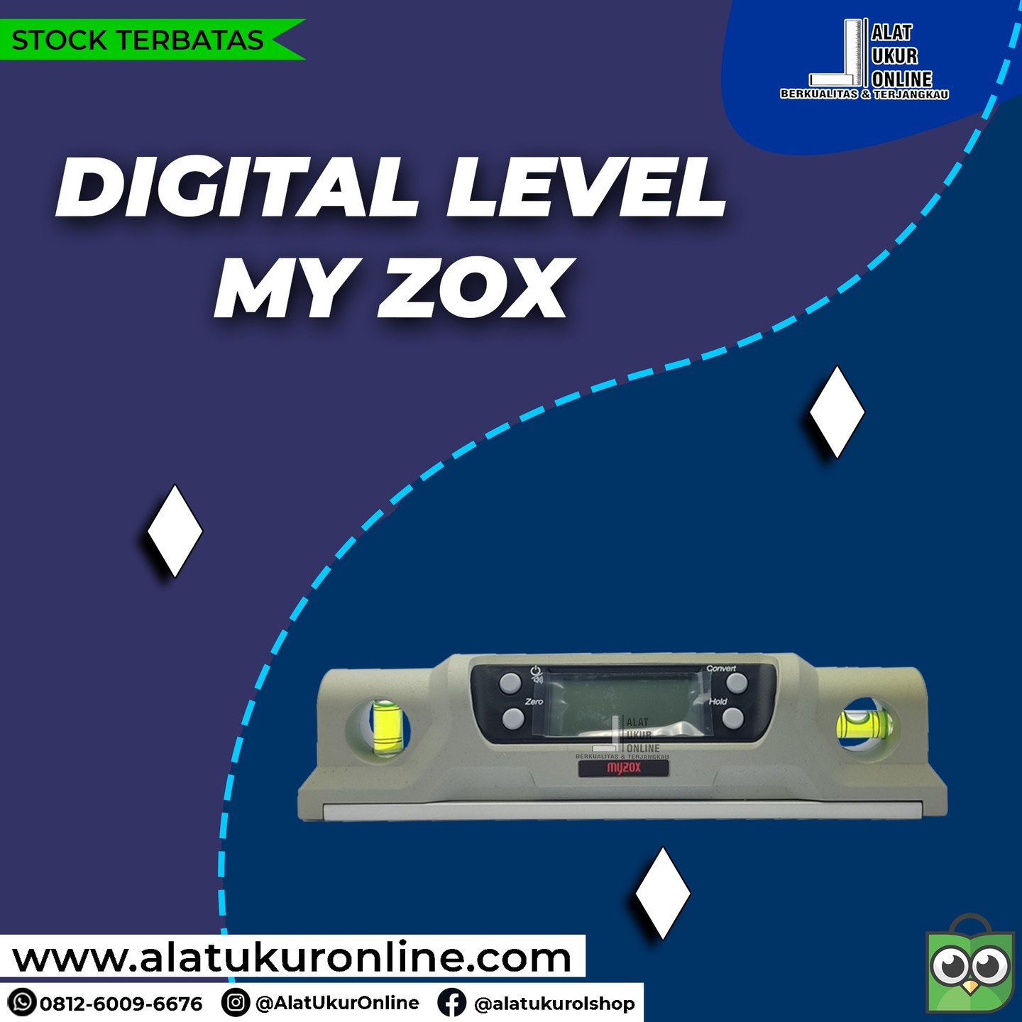 Toko Alat Ukur Survey Online Murah - MyZOX Digital Level Fitur 1. Dapat ...