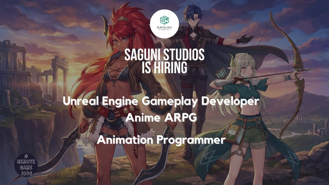 Saguni Studio just added 2 new roles... - Remote Game Jobs | Facebook