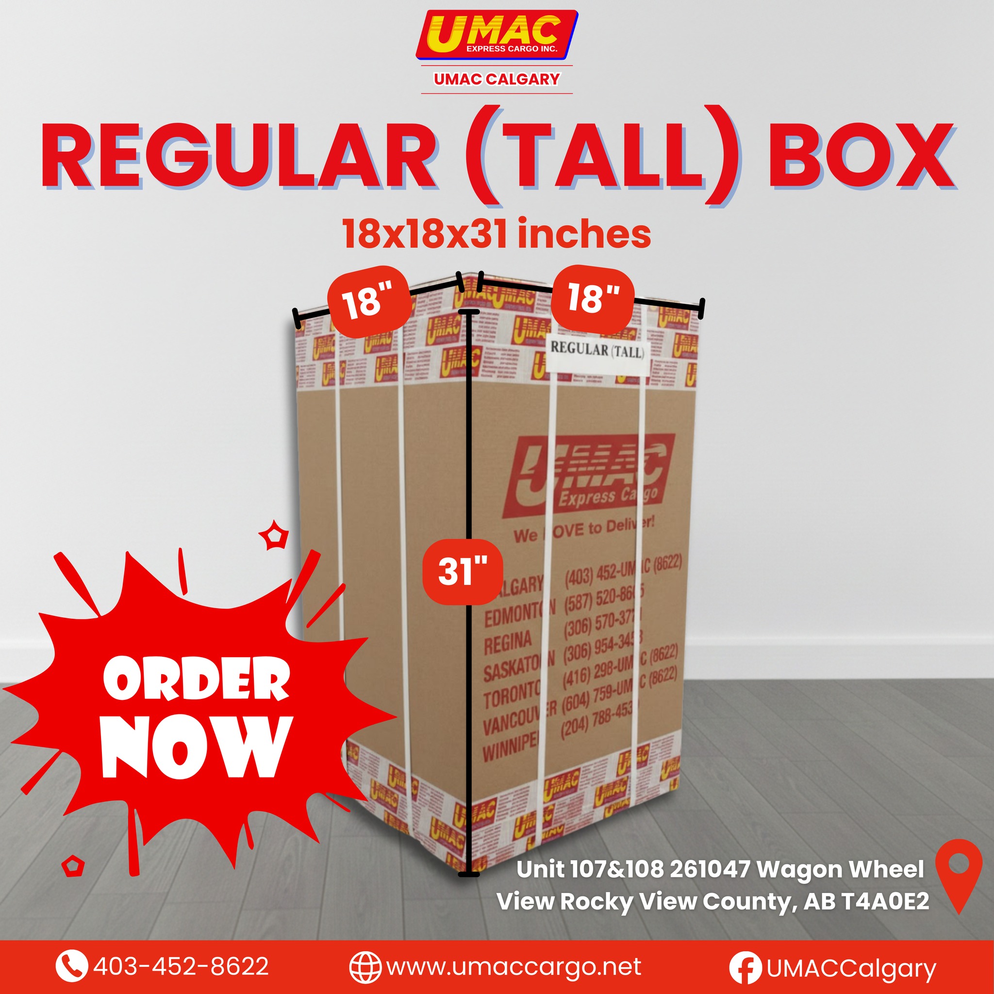UMAC Express Cargo Calgary | Balzac AB