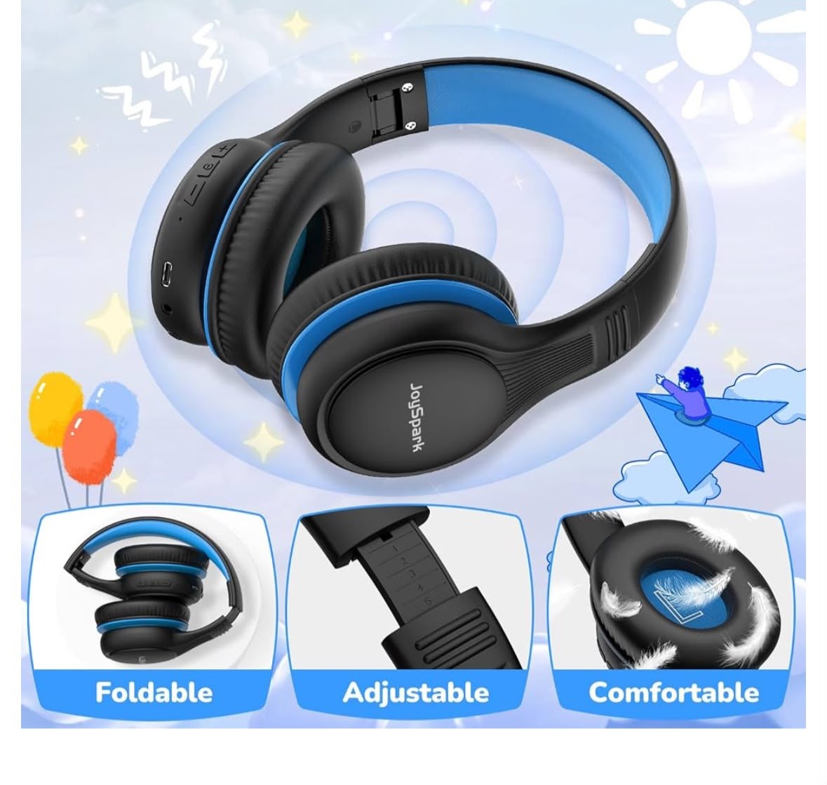 Auriculares Bluetooth V5.3 Con Micrófono ENC – 60 Horas De Batería, Gancho De Oreja Ajustable Y Pantalla LED Para Negocios