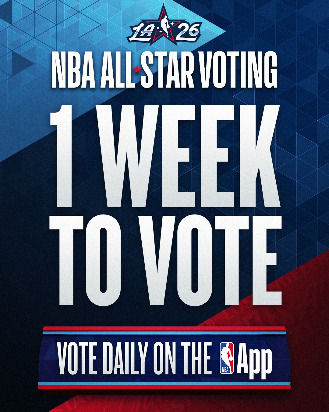 NBA - One more week of NBA All-Star Voting 👀 Who will represent the U.S ...