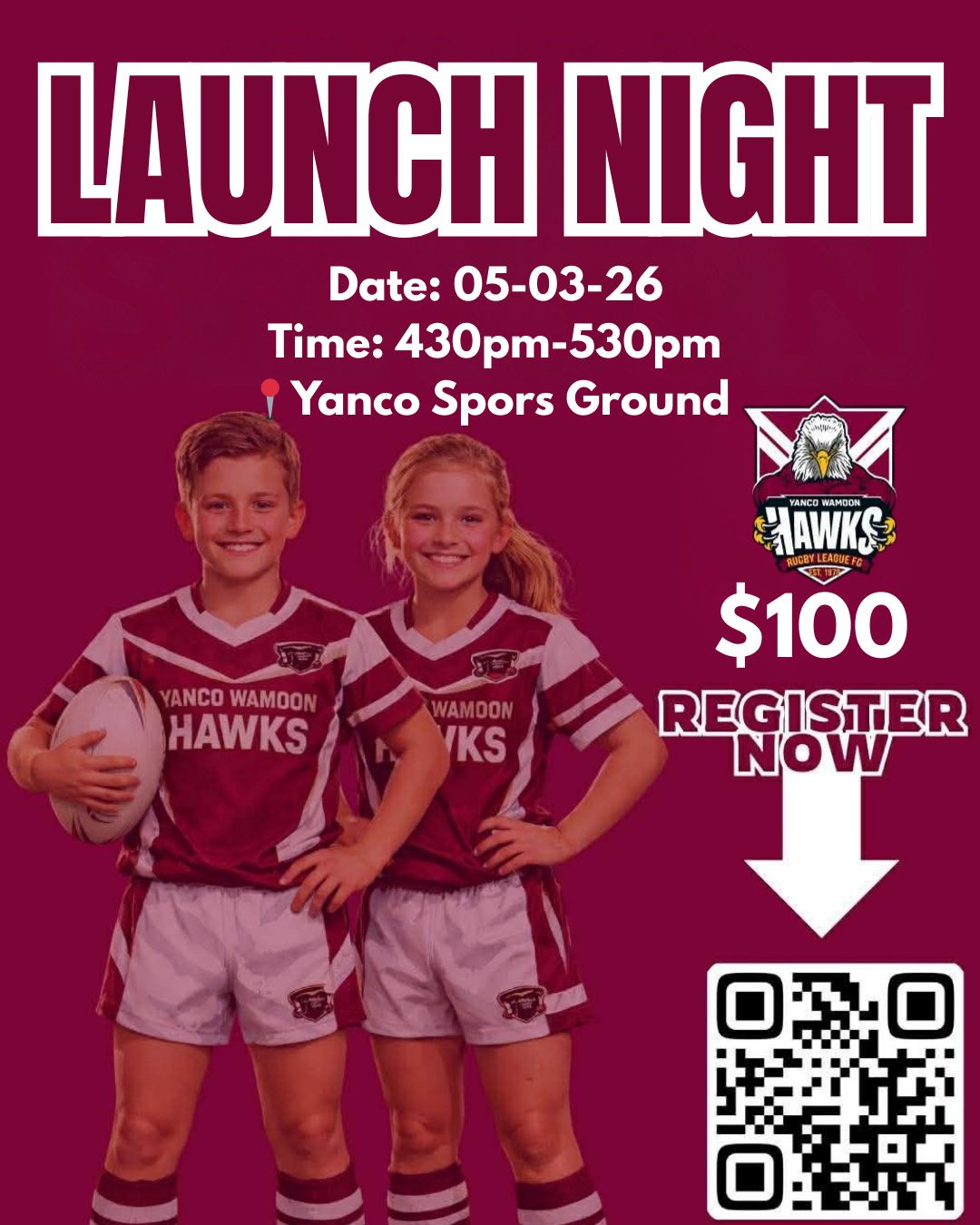 Yanco-Wamoon - 🚨 2026 JUNIOR LAUNCH NIGHT 🚨 We’re kicking off the 2026 ...