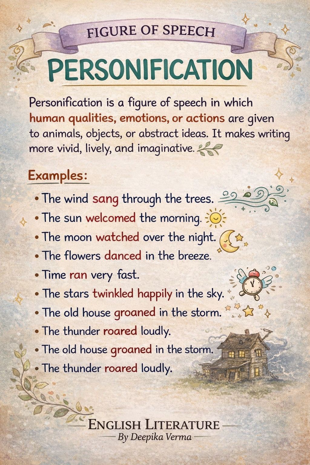 Personification - Figure of Speech... - English Literature | Facebook