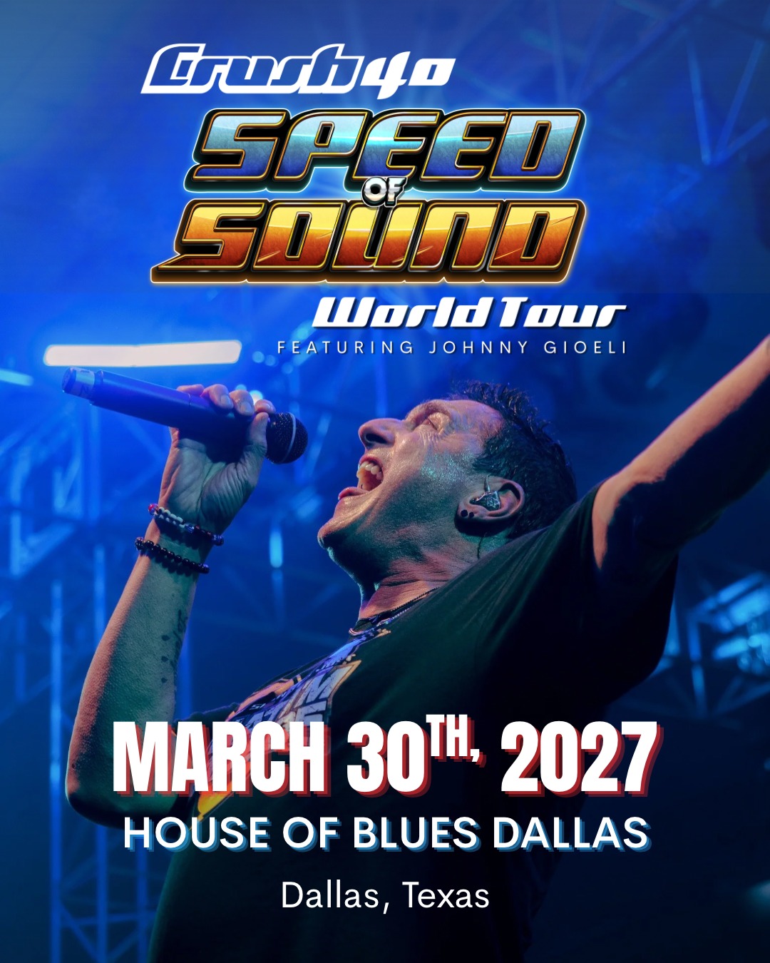ON SALE NOW ⏩ Crush40 Speed of Sound World Tour at House of Blues