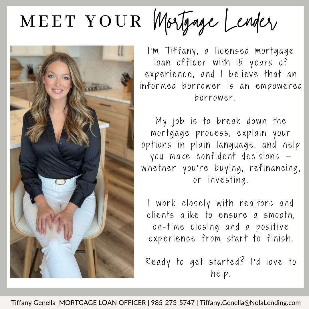 Tiffany Genella, NOLA Lending Group - Formerly The Weeks Team - Your ...