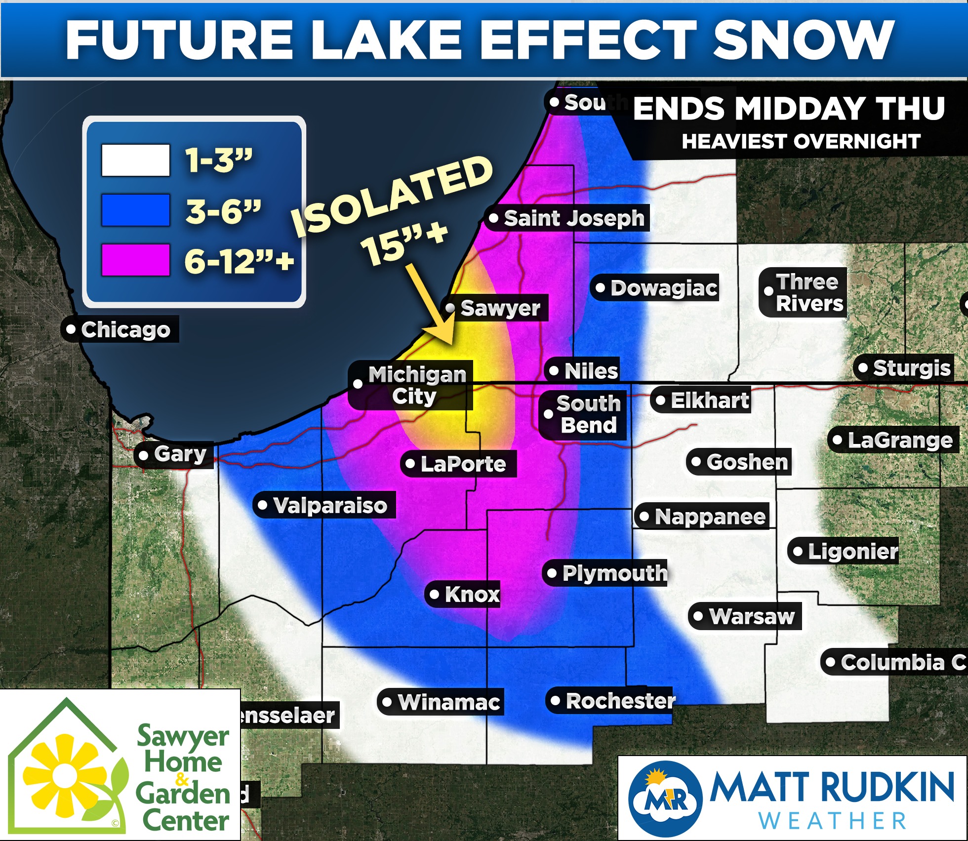 Max98.3 - from Meteorologist Matt Rudkin LAKE EFFECT UPDATE: Snow will ...