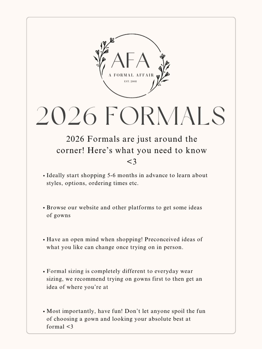 A Formal - 2026 formal shopping is already underway, and we can’t be ...