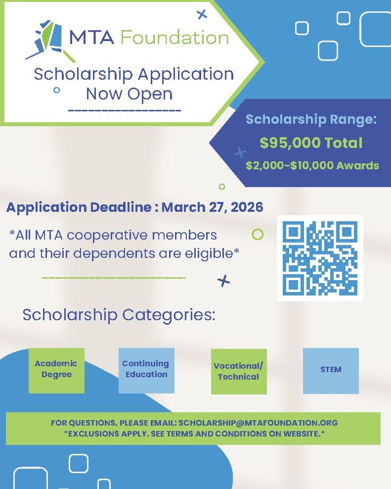 Mat-Su - The 2026 MTA Foundation Scholarship Application is now OPEN! 😊 ...