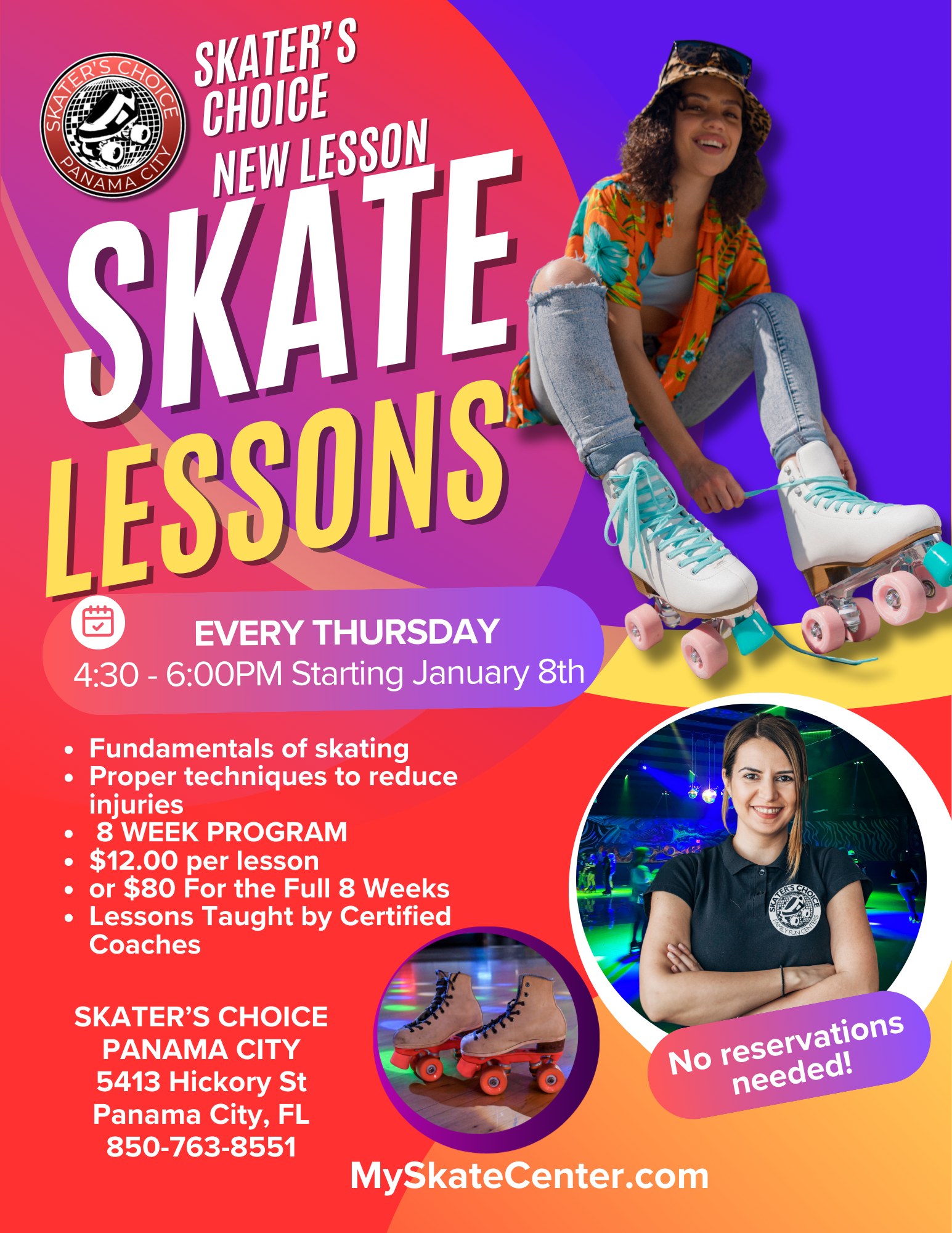 Skater's Choice - 📍ALL NEW SKATE LESSON PROGRAM 📍 🛼Skate... | Facebook