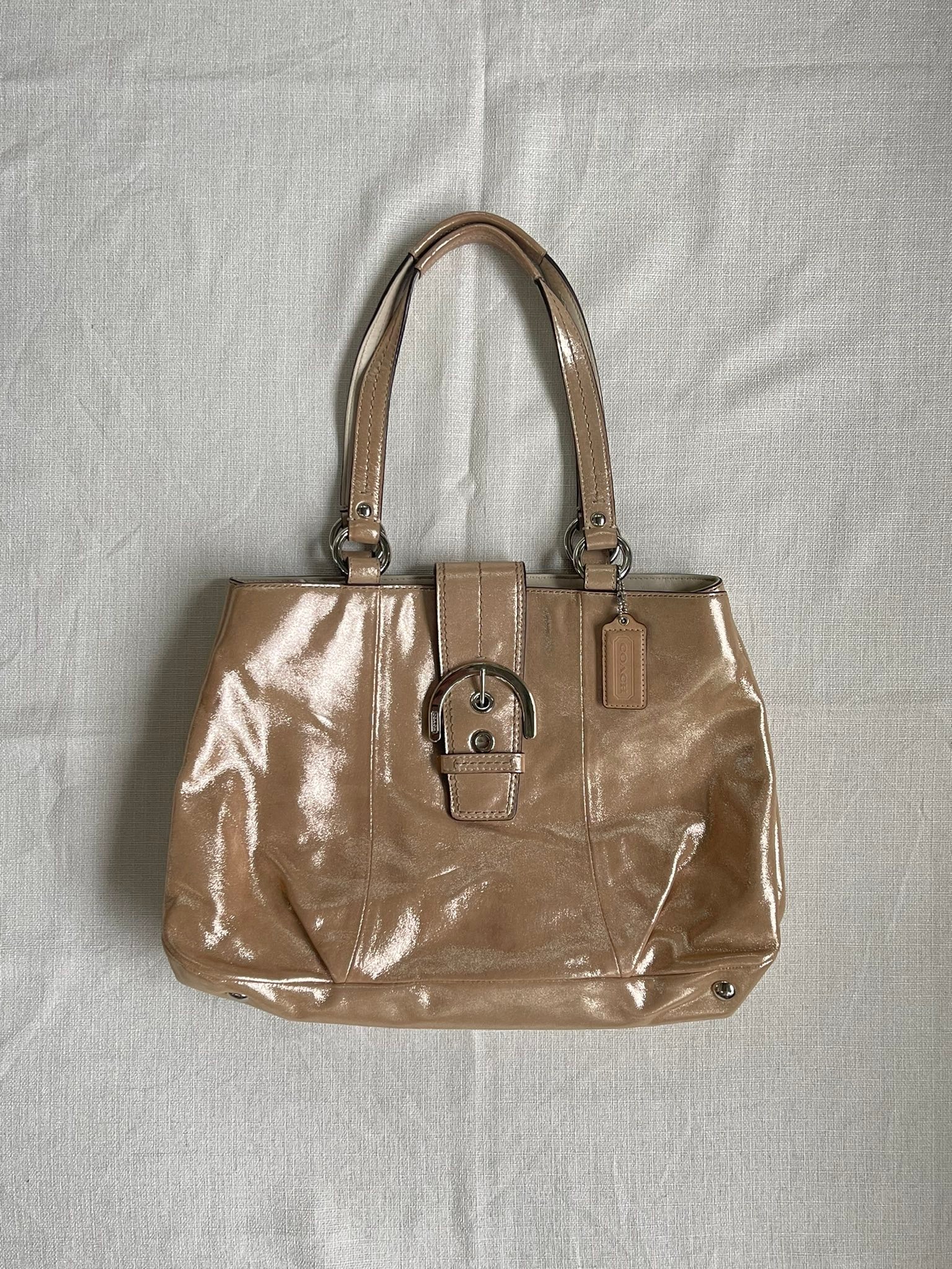 COACH 2Way Gold Shoulder Bag Y2K レディース COACH Y2K Poppy 