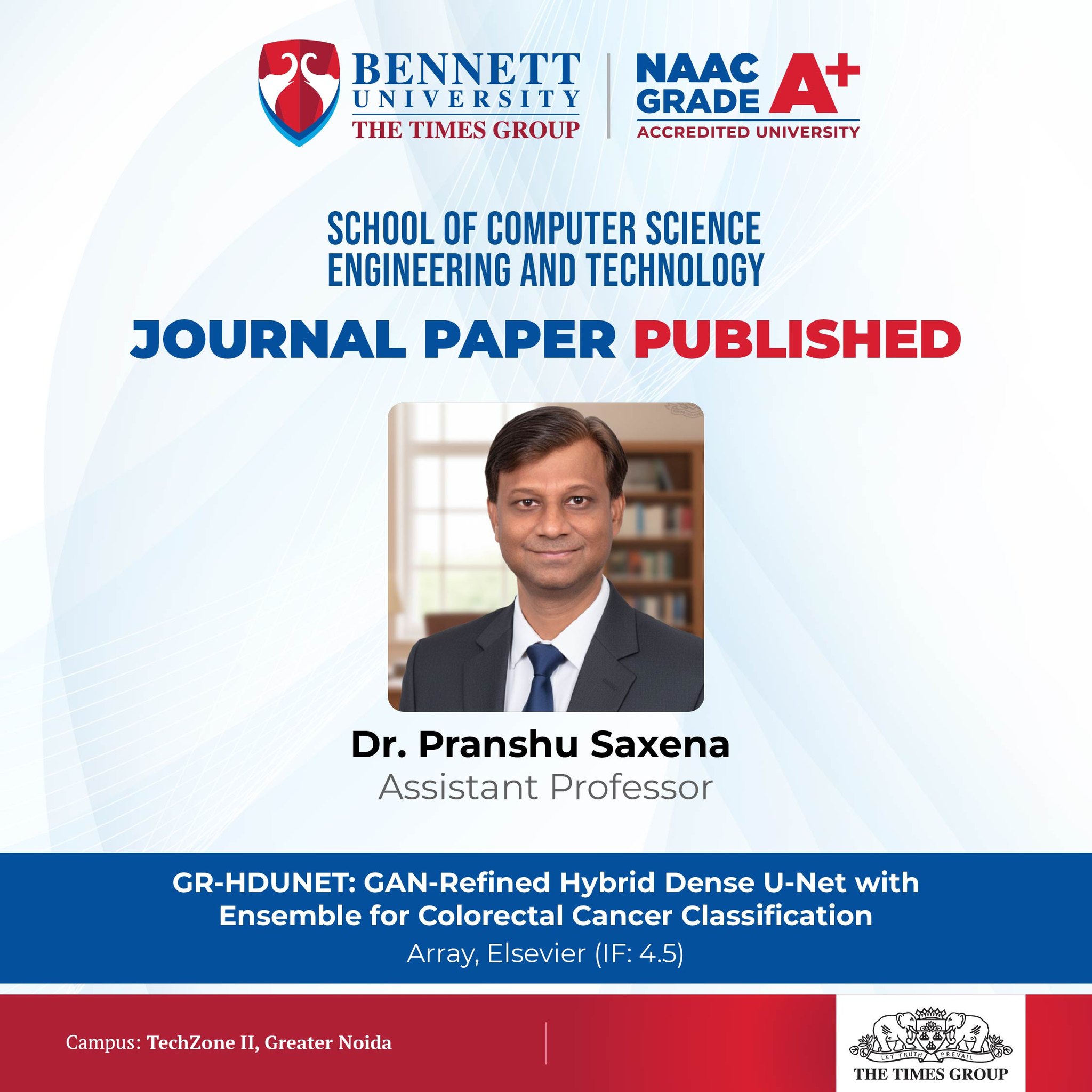 Congratulations Dr. Pranshu Saxena (Assistant Professor, #scsetbennett ...