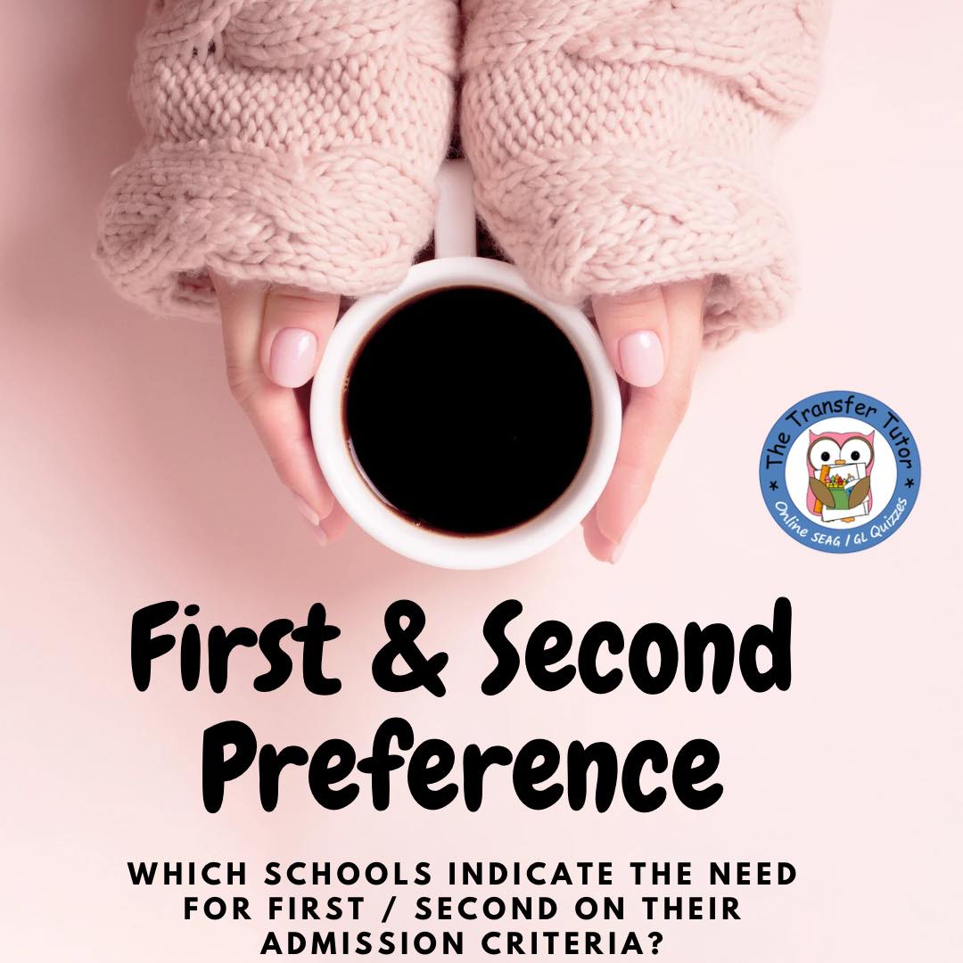 The Transfer - 💥 When First & Second Preference Is Important 🧩💥 BLOG ...