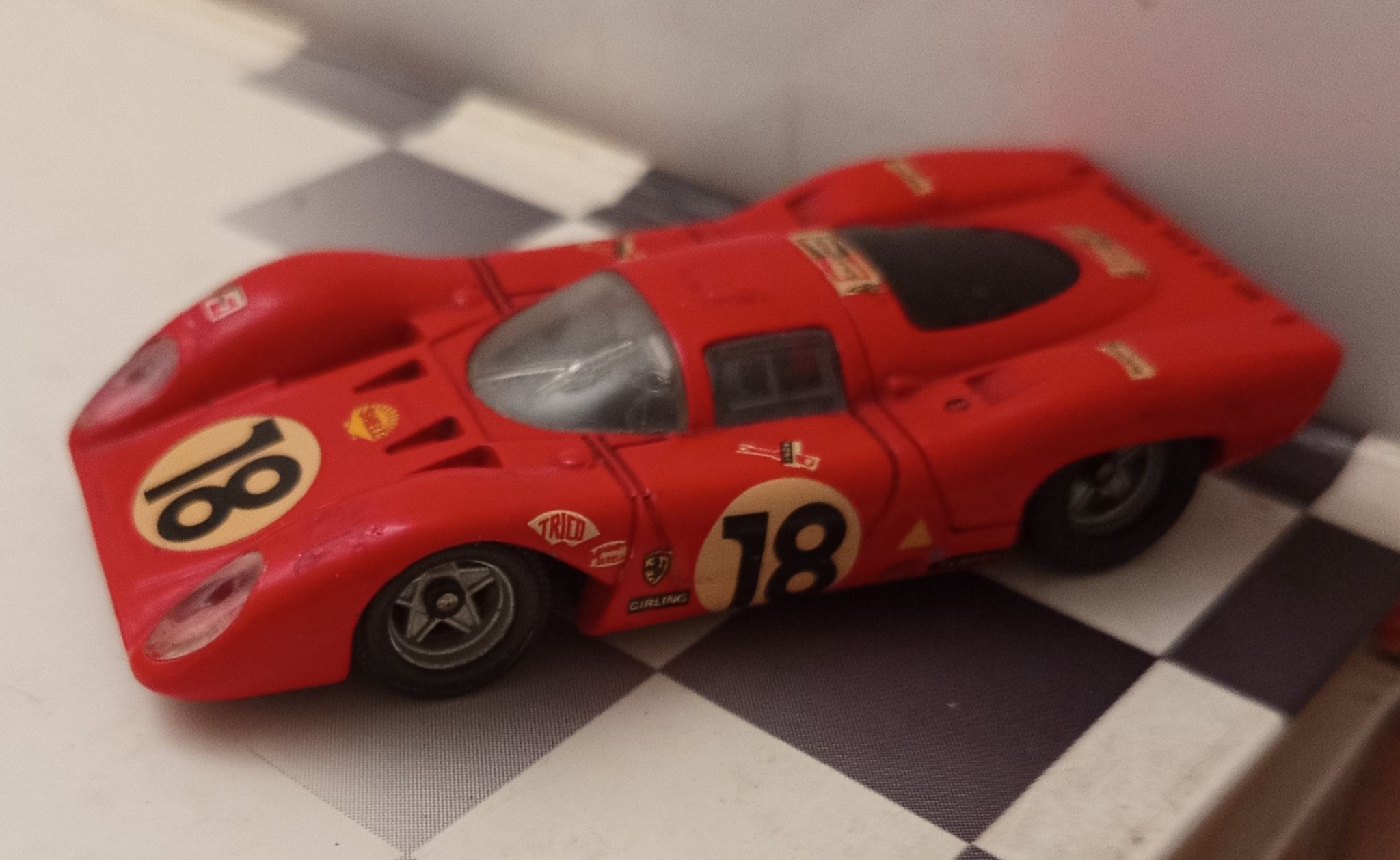 WERBUNG: New Ferrari 312 P No. 18 24h LeMans 1969 Pedro Rodríguez