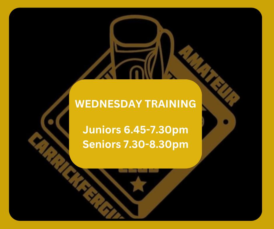 Carrick Amateur Boxing Club - Ellis Street - Training is on as normal ...
