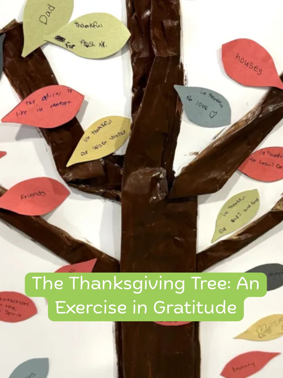 Homeschool - We created a simple “Thanksgiving Tree” activity to help ...
