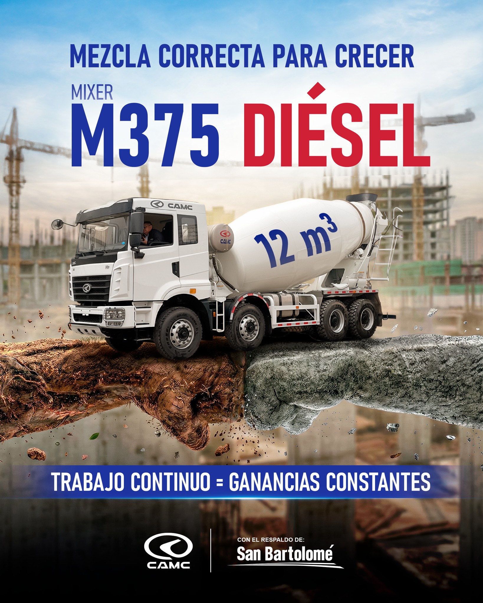 CAMC - El MIXER M410 GNV 8x4, con motor dedicado a GNV combina ...