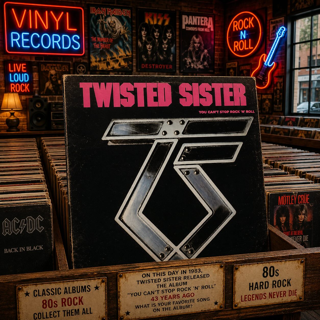 On this day in 1983, Twisted Sister released the album “You Can't