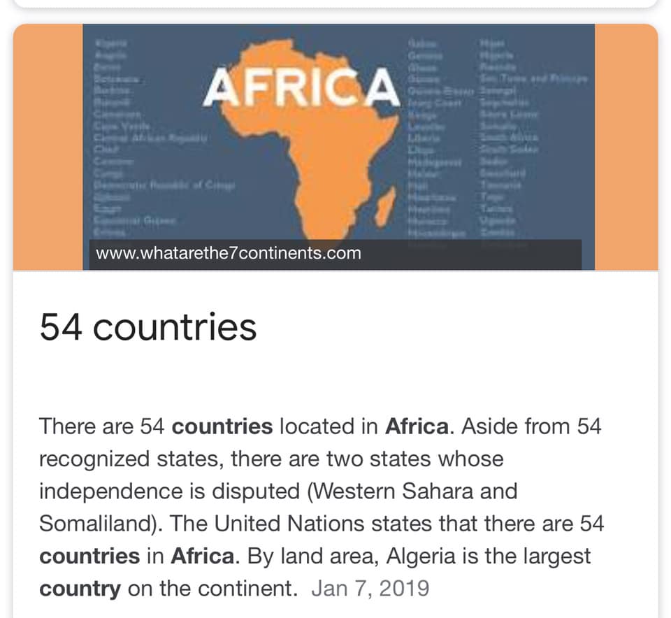 Ecozone Cape Verde How Many Countries Are In Africa There Are 54 Countries Located In Africa Aside From 54 Recognized States There Are Two States Whose Independence Is Disputed Western Sahara