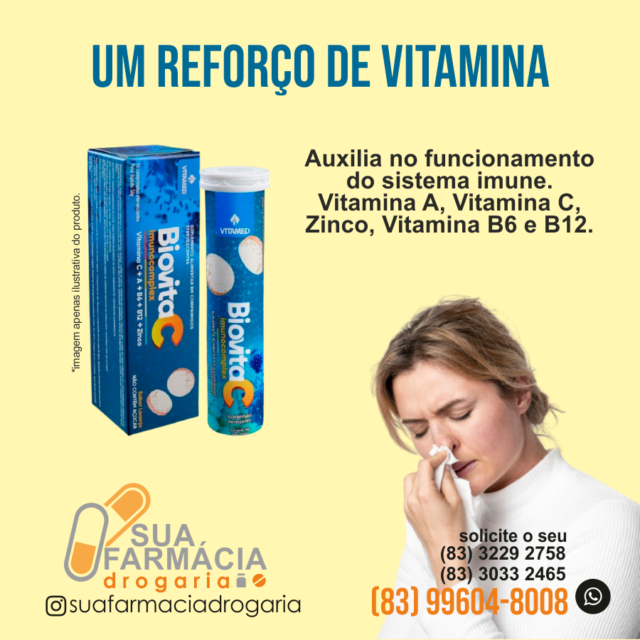 Biovita C Imunocomplex -... - Sua Farmácia Drogaria