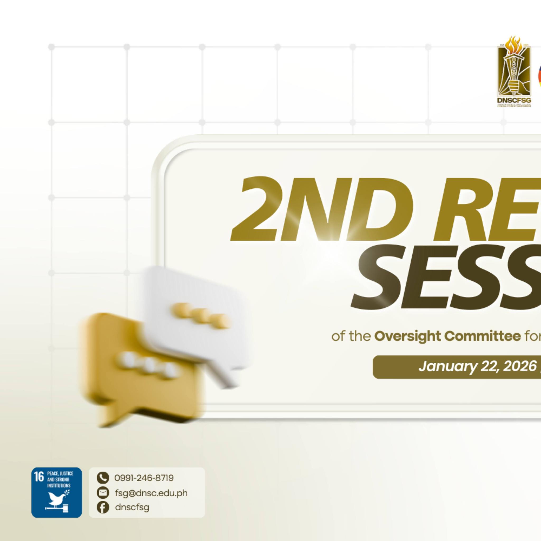 𝗙𝗦𝗚 𝗖𝗢𝗡𝗚𝗥𝗘𝗦𝗦 𝗖𝗢𝗡𝗩𝗘𝗡𝗘𝗦... - DNSC - Federal Student Government | Facebook