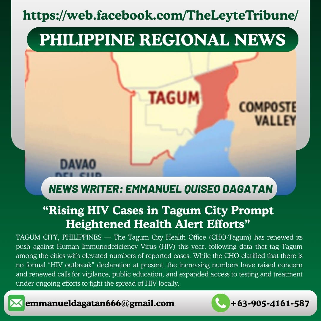 “Rising HIV Cases in Tagum City Prompt... - The Leyte Tribune | Facebook