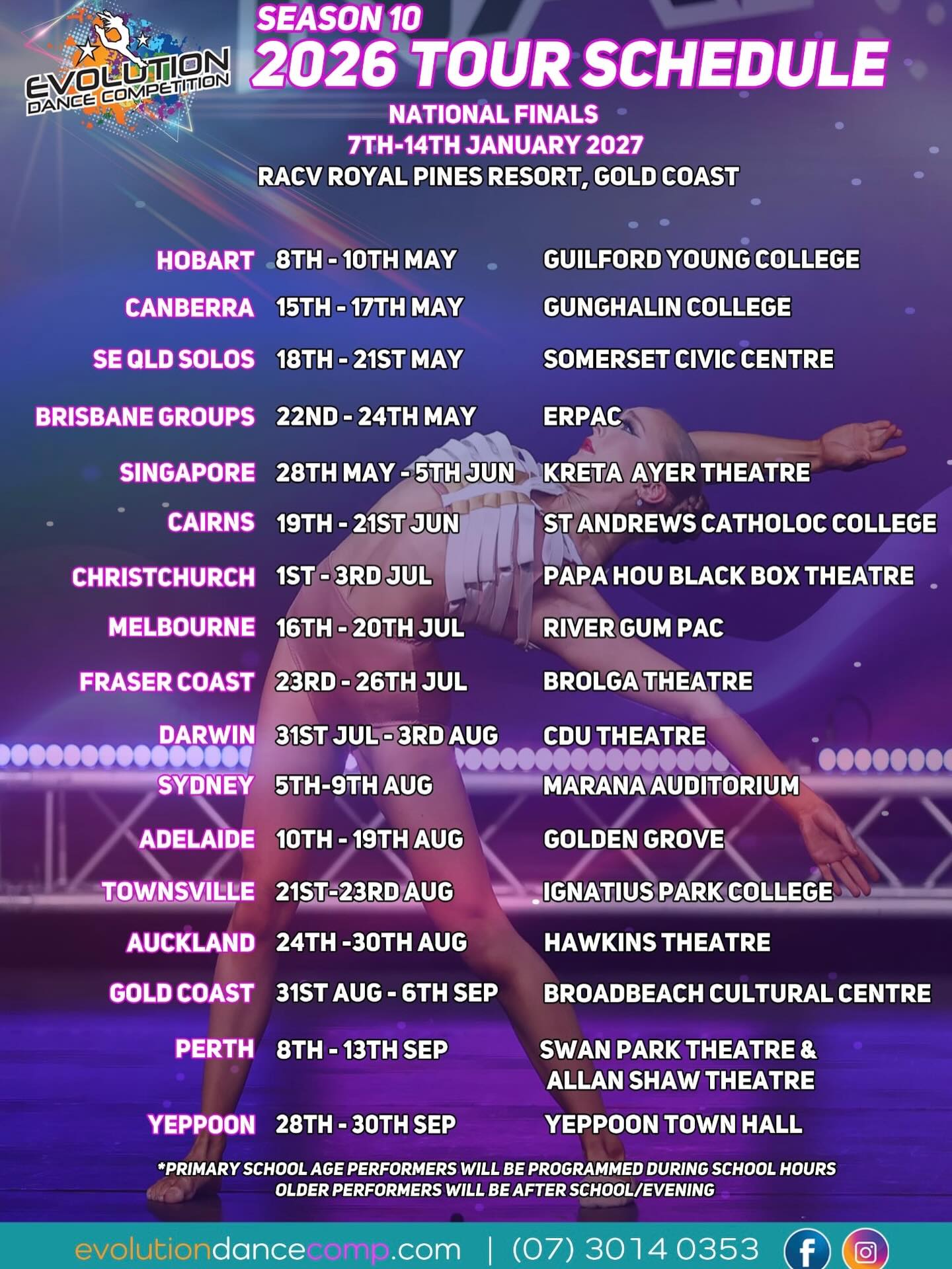 Evolution - 🌟The Evolution 2026 Tour Schedule is here 🌟 Season 10 is ...
