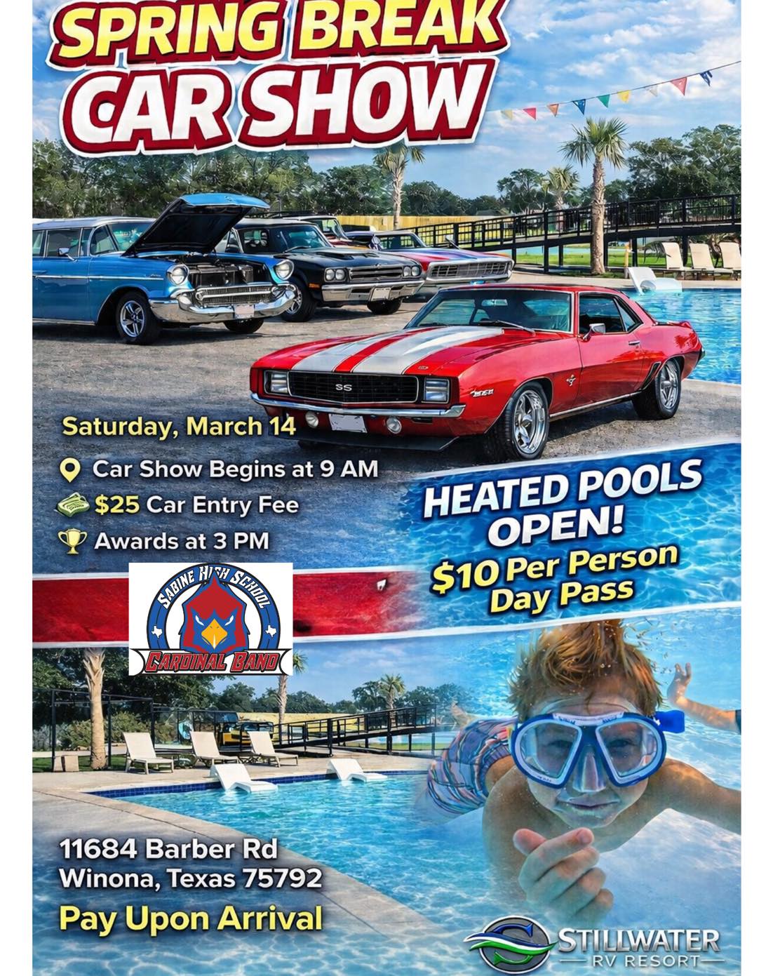 🚗 SPRING BREAK CAR SHOW – MARCH 14... - Stillwater RV Resort | Facebook