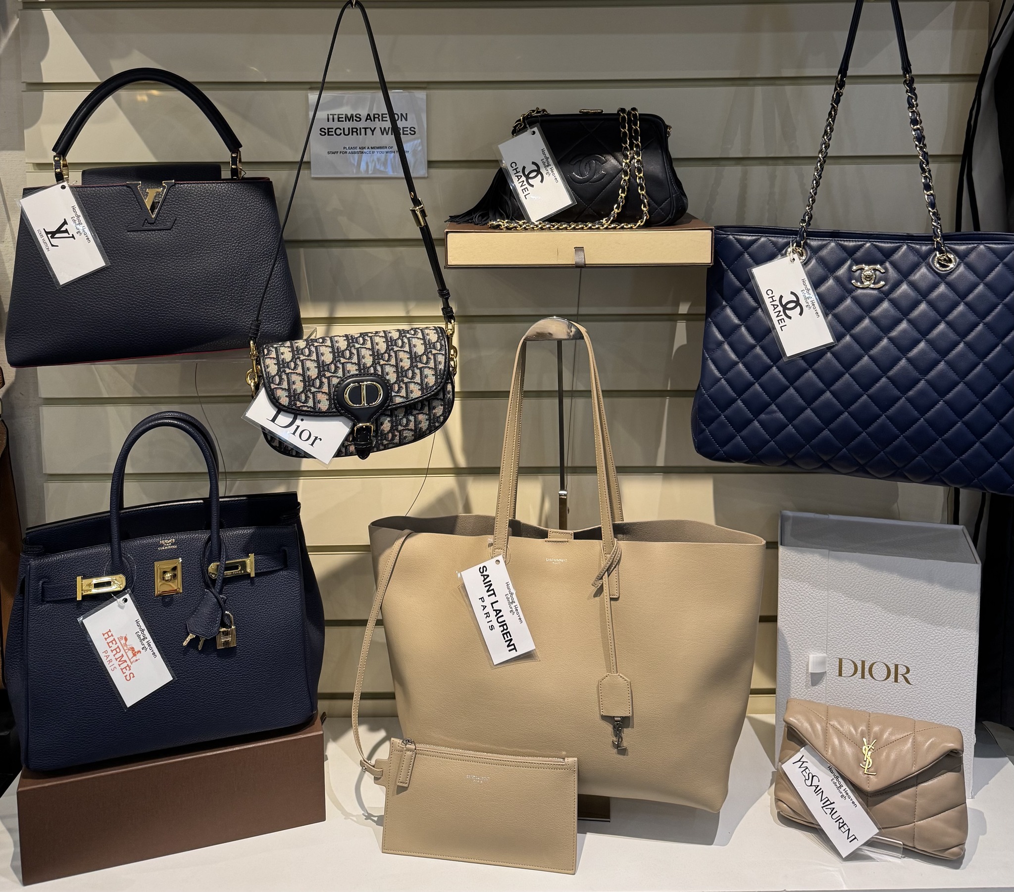 Clockwise from left.... Louis Vuitton Capucines PM in Marine 