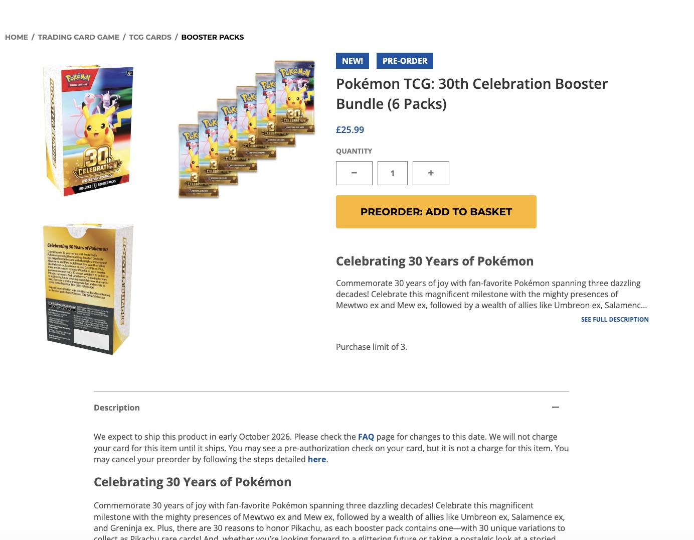 pokemon tcg celebrations booster box Trading Card Game 25th Anniversary 1x Pack (4 Cards) Dark Pokmon Pokemon TCG 25th Anniversary Celebrations