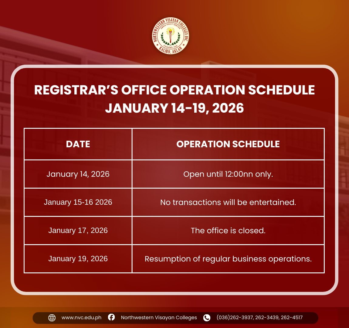 Northwestern - Enrollment is now on-going! NVC College of Education ...