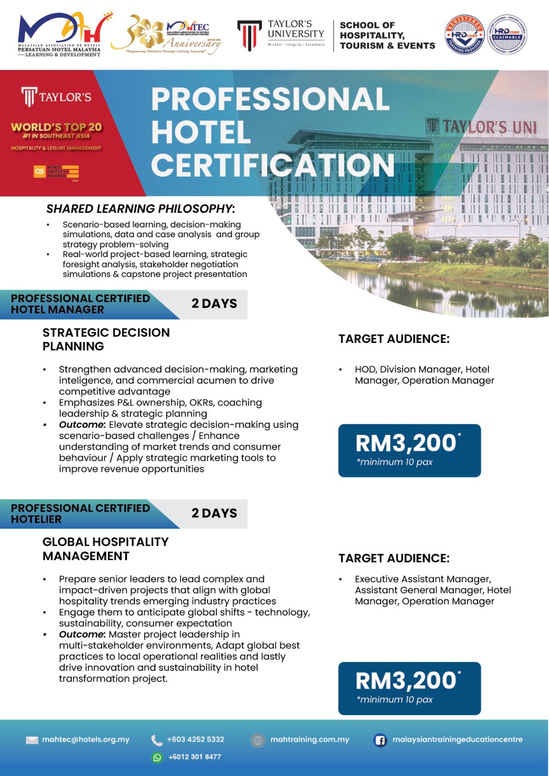 Malaysian Association of Hotels Training Education Centre, MAHTEC added ...