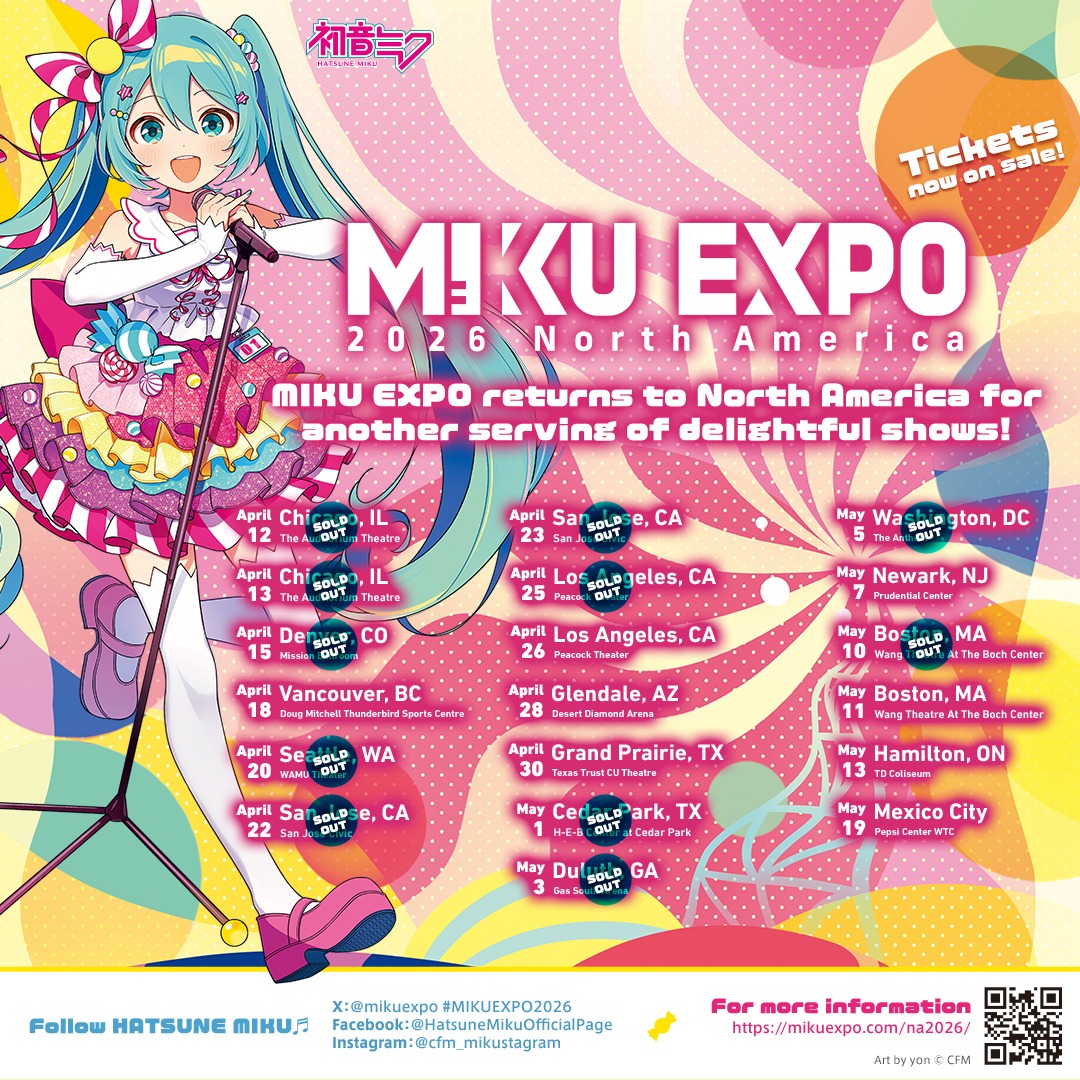 MIKU EXPO 2026 North America 缶バッジ 初音ミク MIKU EXPO 2026 North America 缶バッジ 初音ミク 🌐MIKU EXPO 2026