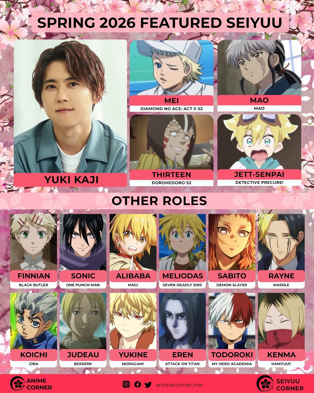 Seiyuu - 🌸 Daily Spring 2026 Featured Seiyuu: Yuki Kaji | Facebook