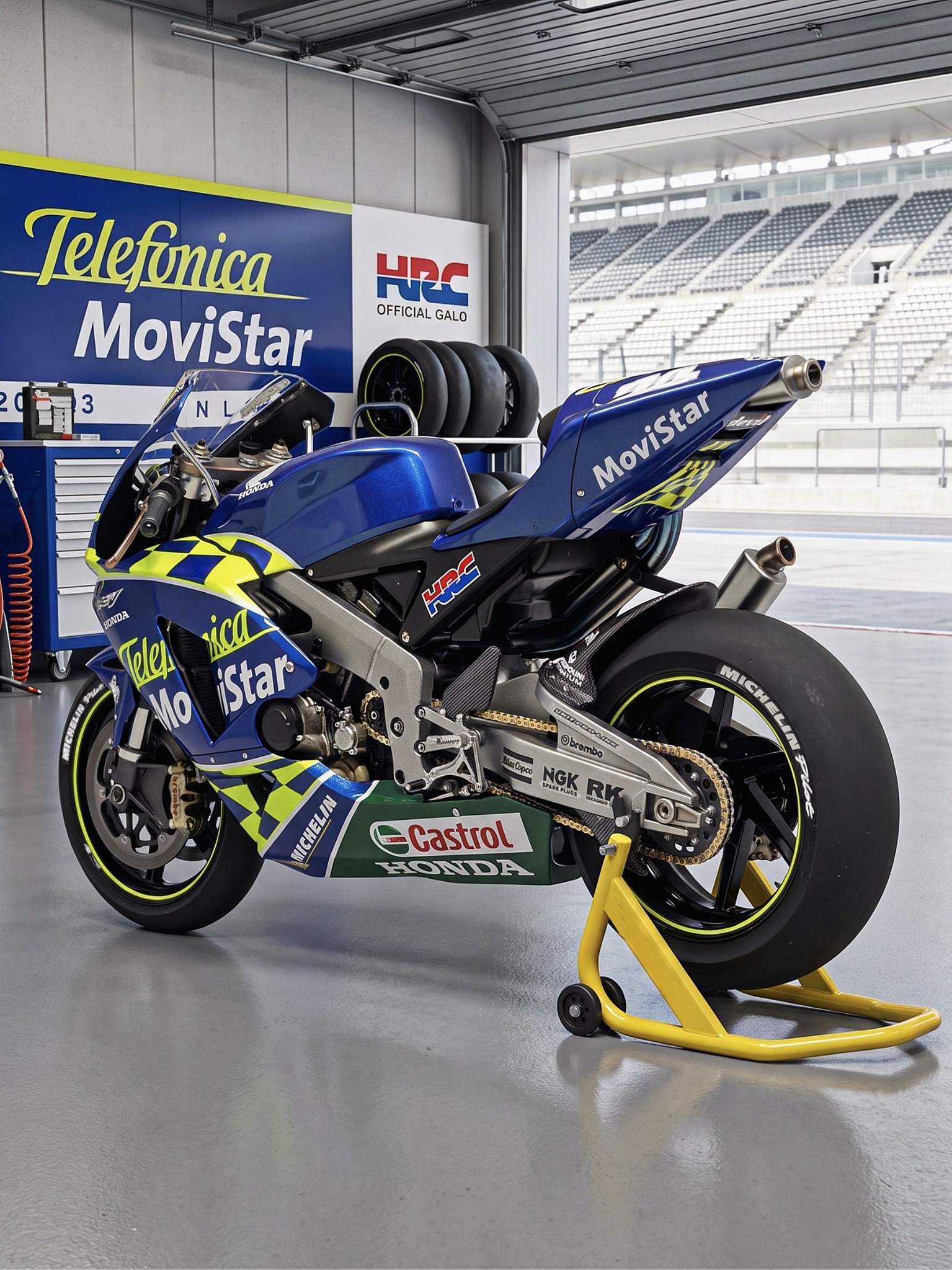 オートバイ・バイク Honda RC211V Daijiro Kato MotoGP 2003 Daijiro Kato 2003 Honda RC211V Motogp bike