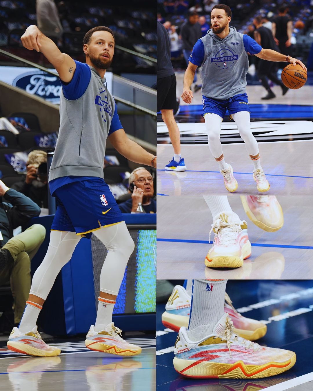 Steph Curry is wearing the 