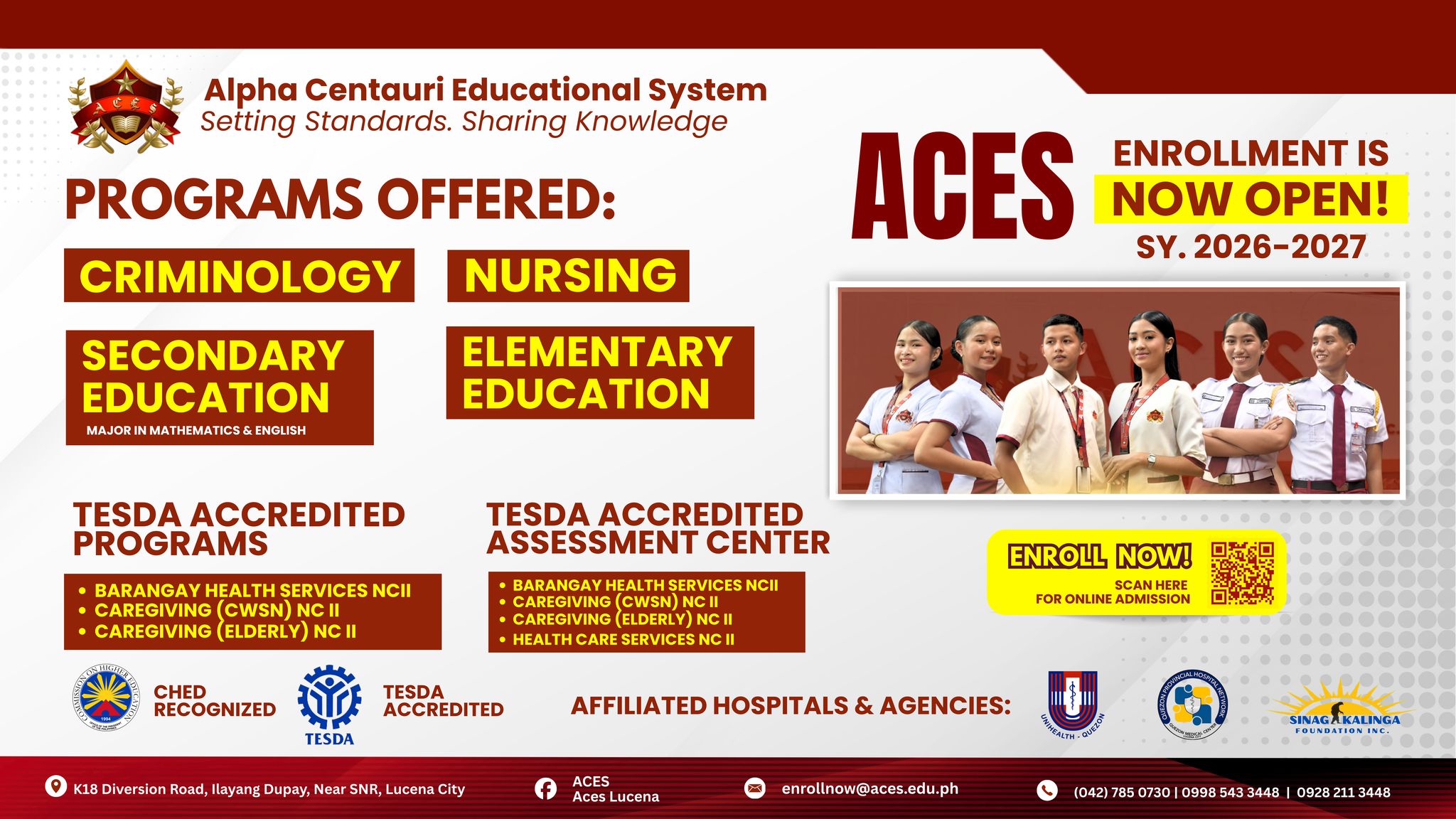 ACES - ENROLLMENT IS NOW OPEN! Incoming Freshmen and... | Facebook