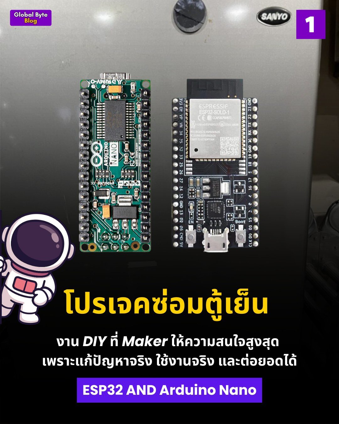 Global - 🥇 อันดับ 1 โปรเจคซ่อมตู้เย็นด้วย ESP32 ️🔧 เมื่อของเสียตรงหน้า ...