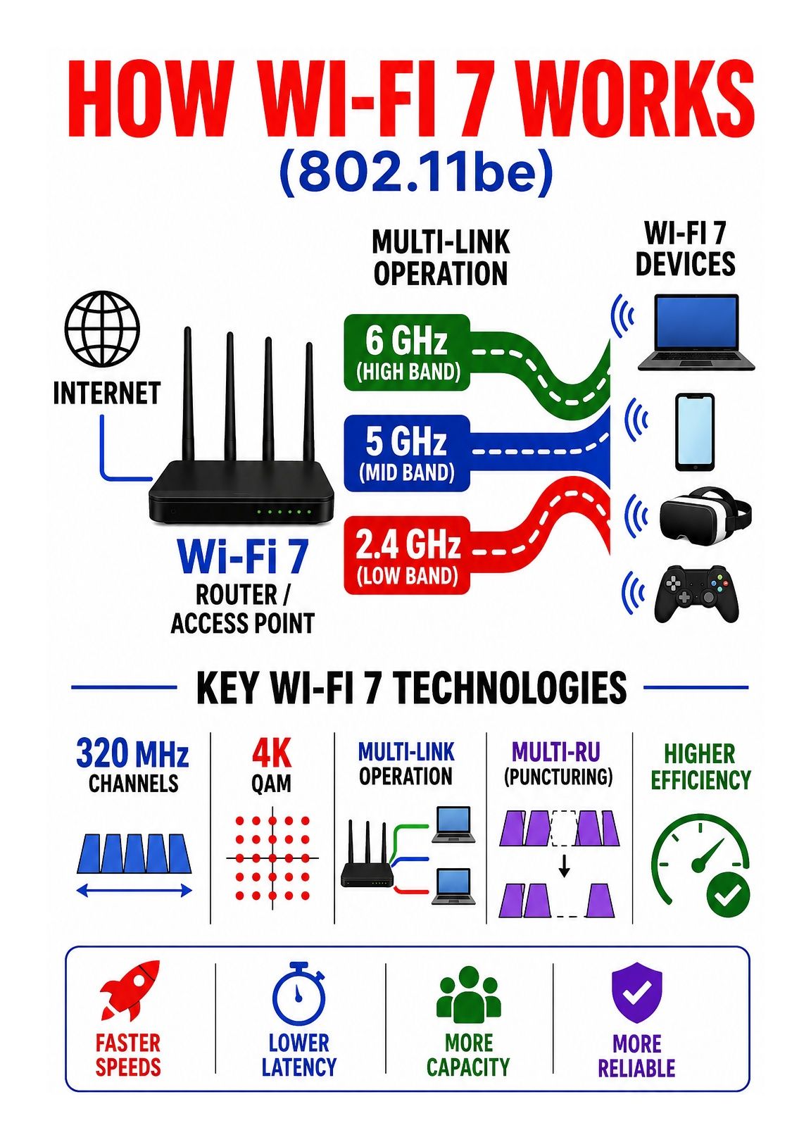 Wi-Fi 7 (802.11be) is the next generation of wireless networking