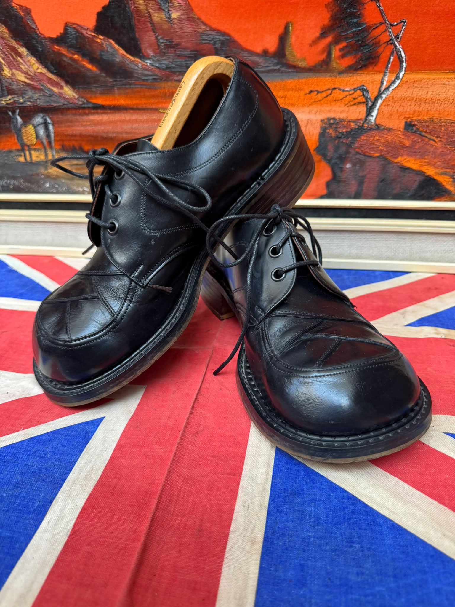 My - Beautiful pair of Funky Vintage 70s Florsheim leather side