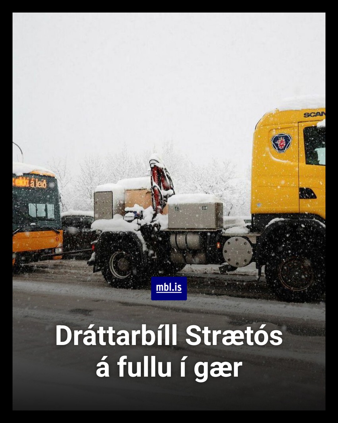 mbl.is - Margir strætisvagnar lentu í vandræðum í gær og sátu jafnvel ...