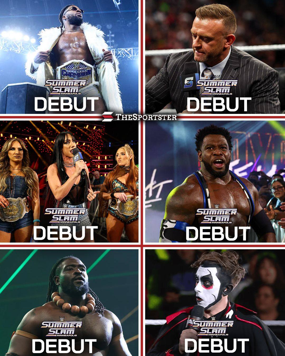 All these wrestlers are Debuting in their first SummerSlam