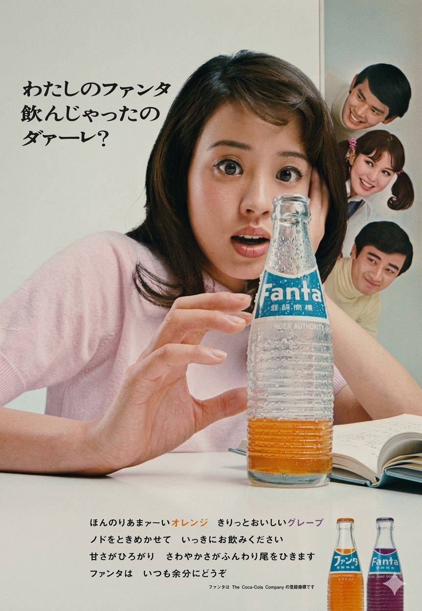 Fanta (1967) Japan わたしのファンタ 飲んじゃったの ダアーレ