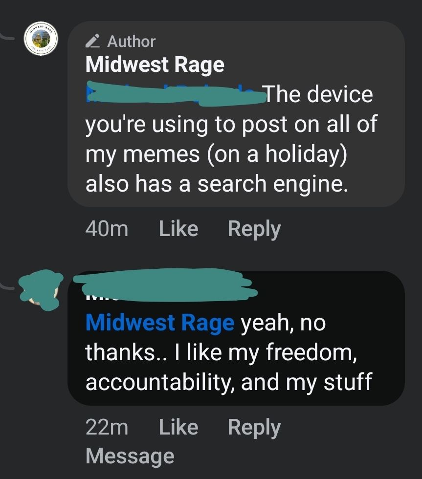 Midwest - This dude posted on 12 of my memes. I deleted most of it ...