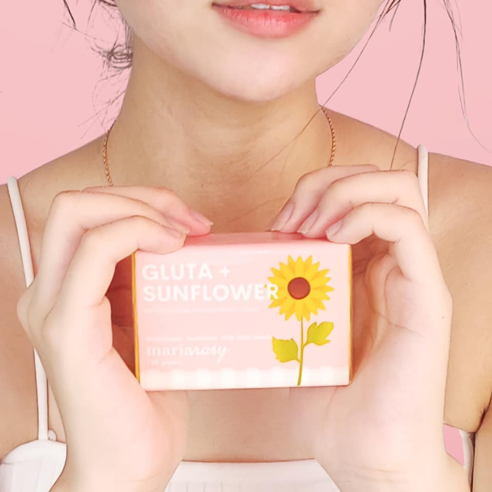 gluta+ sunflower soap reviews 💛👇🏻🌻