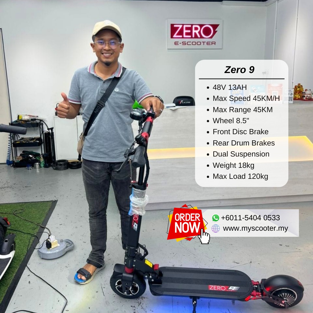 MyScooter.my - ZERO 9 ~ 45kmh, 45km, NFC Key Lock, Air Shocks ...