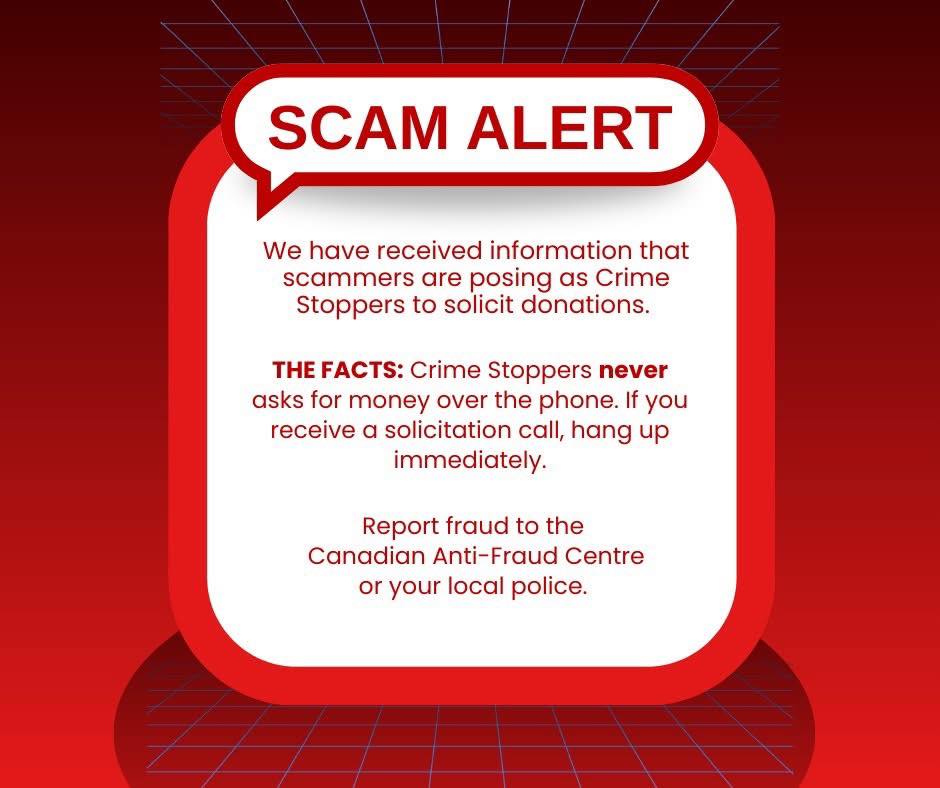 We received... - N.B. Crime Stoppers / Échec au crime N.-B. | Facebook