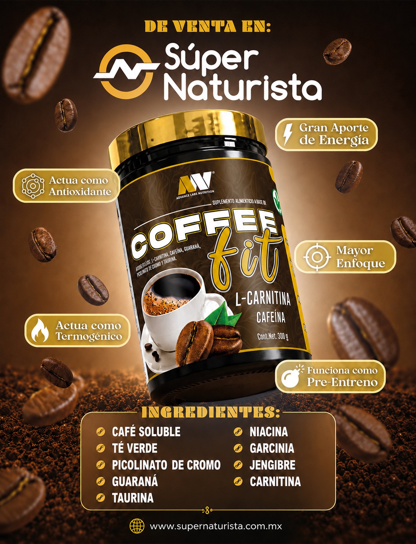 l-carnitina coffee para que sirve ⚡️ Empieza tu día con energía sí se siente. Fit está hecho a base de café, y extractos naturales darte más enfoque, más rendimiento y ese empujón termogénico Das musst du wissen gluthiathone Sizes:370ml (Full Size)