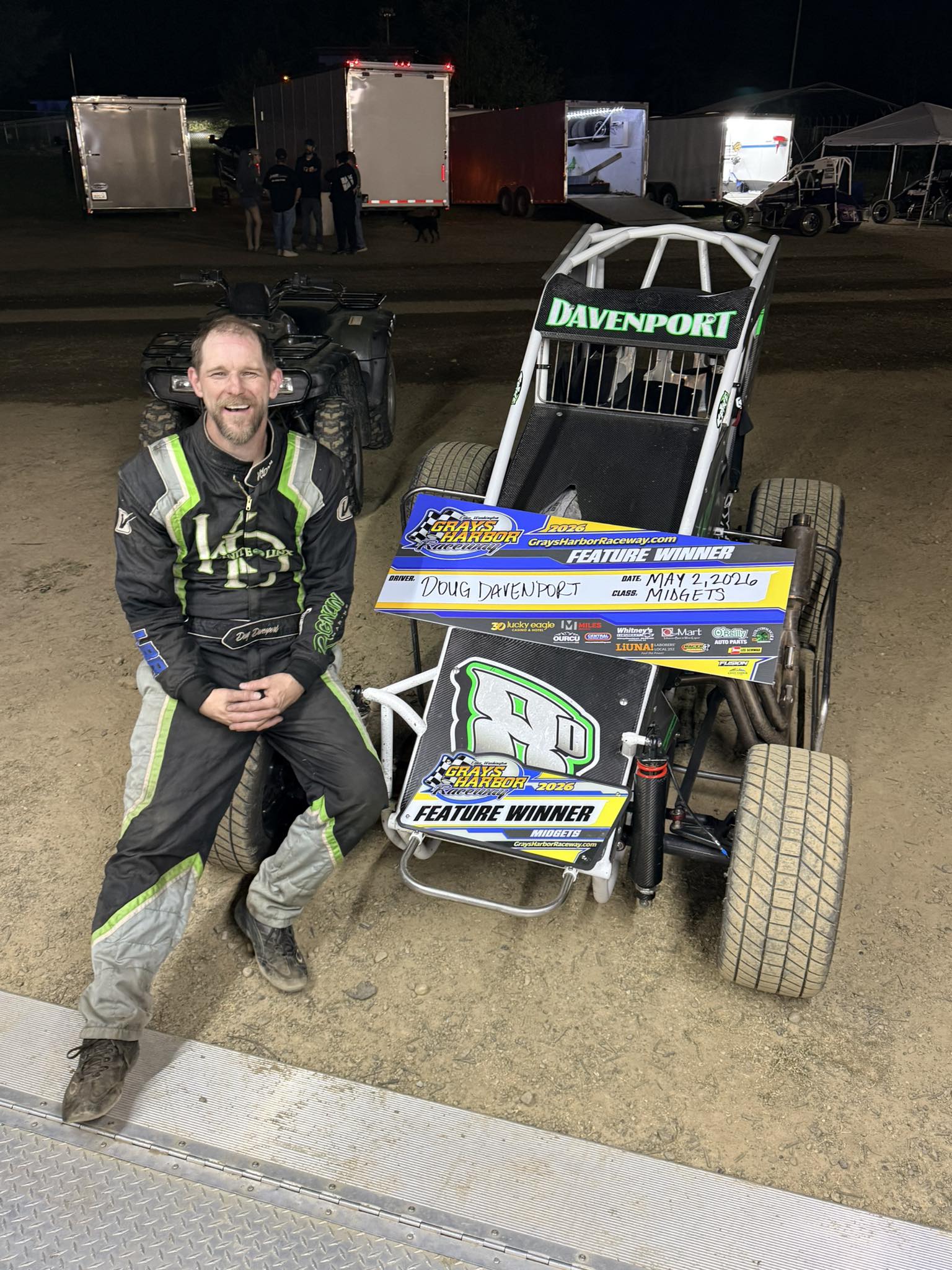 Evergreen - 🗨 Caption this photo of Late Model driver Chad Fitzpatrick ...