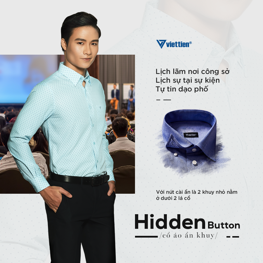 VIET - Áo sơ mi có kiểu cổ Hidden Button: Cổ áo Hidden Button là một ...
